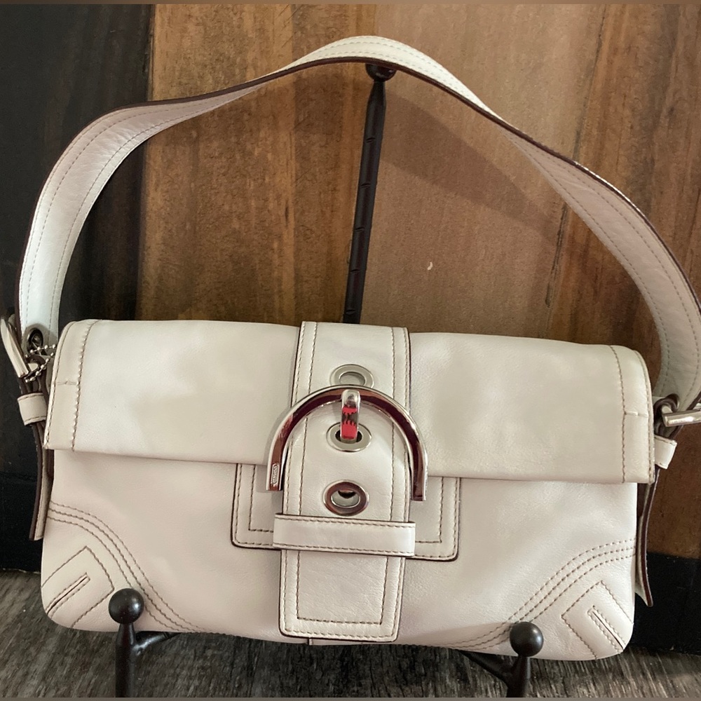 Coach Leather Soho Buckle Flap Bag
